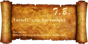 Tarnóczy Bernadett névjegykártya